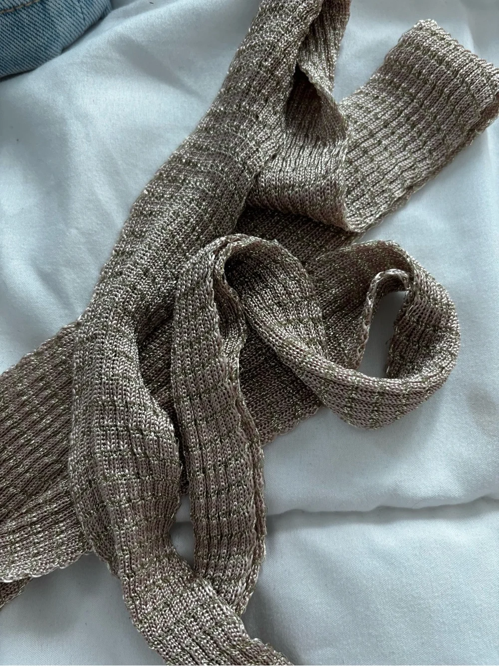 Free People Metallic closing hour skinny Scarf.  New without tags